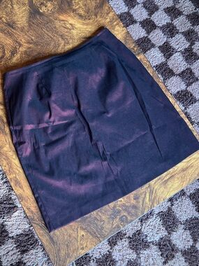Vintage Simons Duochrome Red and Black Skirt